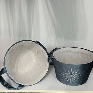 Snowflake Design Storage Baskets